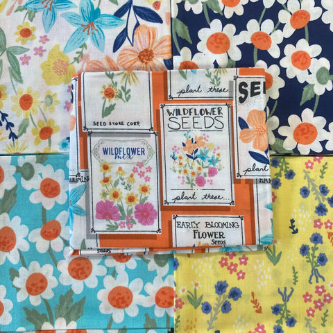 Floral grow Fat Quarters pack 100% cotton Kaye’s textiles Southend Westcliff Essex sewing patchwork crafts projects