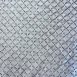 3m x 1.7m Cream Glittery Stretch Lace   - Remnant 071001