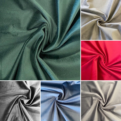 Stof Vienne Velvet - Select Colour - Sold by Half Meter