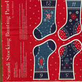 100% Cotton Christmas Advent Stockings  - Scandi Stocking Bunting - Sturat hillard  - £6.00 Per Panel