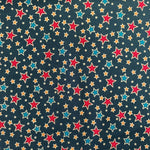 100% Cotton  - Christmas - Multi Star - Select Colour - £8.50 Per Metre - Sold by Half Metre