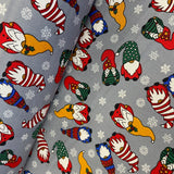 100% Cotton Poplin  - Christmas - Gonk Friends - £6.50 Per Metre -  Sold by Half Metre