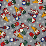 100% Cotton Poplin  - Christmas - Gonk Friends - £6.50 Per Metre -  Sold by Half Metre