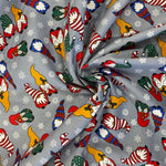 100% Cotton Poplin  - Christmas - Gonk Friends - £6.50 Per Metre -  Sold by Half Metre