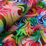 Ponte Roma Jersey - Rainbow Swirl - £14.00  Per Metre - Sold By Half Metre