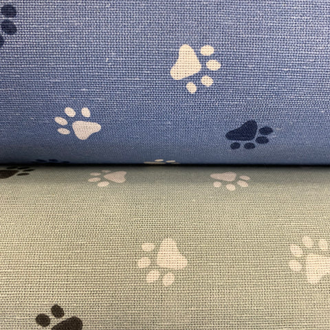 Cotton Canvas - Paws - £10.50 Per Metre - Select Colour -  Sold By Half Metre