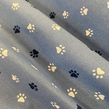 Cotton Canvas - Paws - £10.50 Per Metre - Select Colour -  Sold By Half Metre