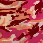 Remnant 111104 2m Pink Camouflage Polycotton - 112cm Wide approx