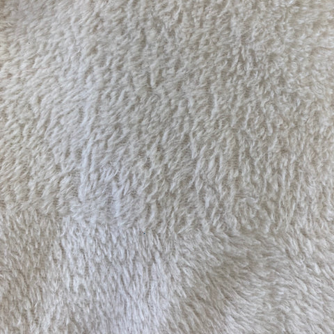 Remnant 021108 1m Cream soft cuddle fleece - 150cm wide