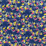 100% Cotton - Winter Pansy - Pansy Parade  - £7.50 Per metre - Sold by Half Metre