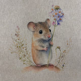 Linen look Panels - Field Mice - £2.50 Each - Select Design