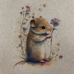 Linen look Panels - Field Mice - £2.50 Each - Select Design