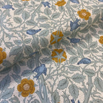 100%  Cotton  - William Morris Nature's Dream - Tom Tit - £10.00 Per Metre - Sold by Half Metre