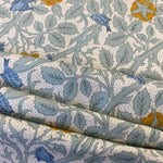 100%  Cotton  - William Morris Nature's Dream - Tom Tit - £10.00 Per Metre - Sold by Half Metre