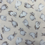 100% Cotton  - White Rabbit - £12.00 per metre - Sold by half metre