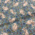 100% Cotton  - Sketch Rabbit - £10.00 per metre - Sold by half metre