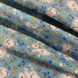 100% Cotton  - Sketch Rabbit - £10.00 per metre - Sold by half metre