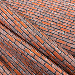 100% Cotton  - Bricks - Red - £12.00 per metre - Sold by half metre