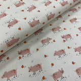 100% Cotton  - Farm Days - Pigs - £10.00 per metre - Sold by half metre