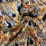 100% Cotton  - Tigers - £10.00 per metre - Sold by half metre