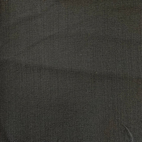 Remnant 050909 0.65m Poly Linen Look Black 150cm Wide