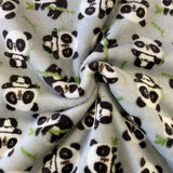 Super Soft Double sided Cuddle Fleece - Bamboo Panda - Sold By Half Metre