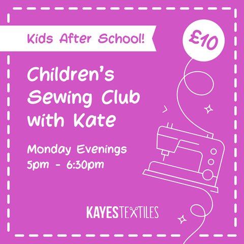 Monday After School Children's Sewing Club with Kate