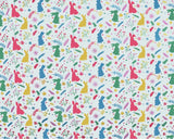 Easter Polycotton Prints -Bunny Rabbits - £4.00 Per Metre - Sold by Half Metre