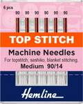 Machine Needles - Top Stitch 90/14