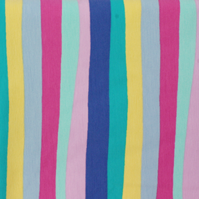 Cotton Jersey - Multi Stripe - £8.50 Per Metre - Sold By Half Metre