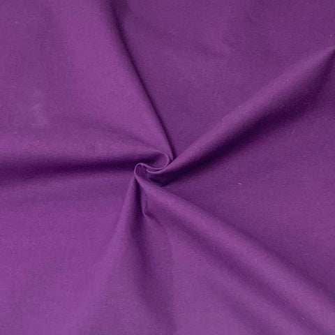 Remnant 220802 1.9m 100% Cotton Craft Aubergine  - 114cm Wide approx