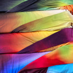 Arman Digitally Printed Vibrant Stretch Satin - Select Colour - £8.00m Sold By Half Metre
