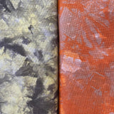 Linen Rayon Tie Dye Designs in Orange and Yellow  - £11.00 Per Metre - Select Colour - Sold By Half Metre
