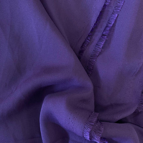 Remnant 70413   2m Aubergine Georgette - 150cm Wide