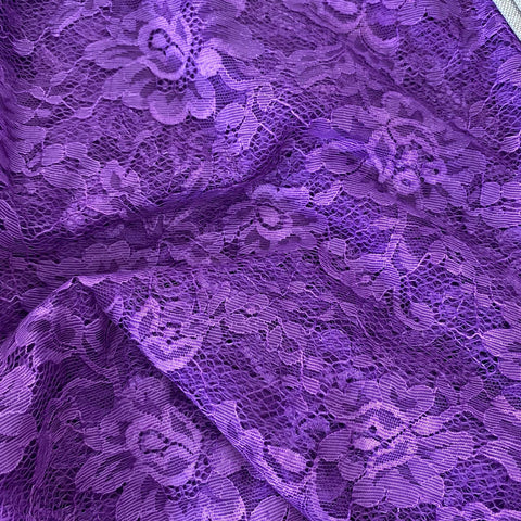 Remnant 310704  1m x 150cm Purple Lace
