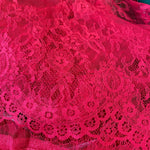 Remnant 310705  1m x 150cm Red Lace