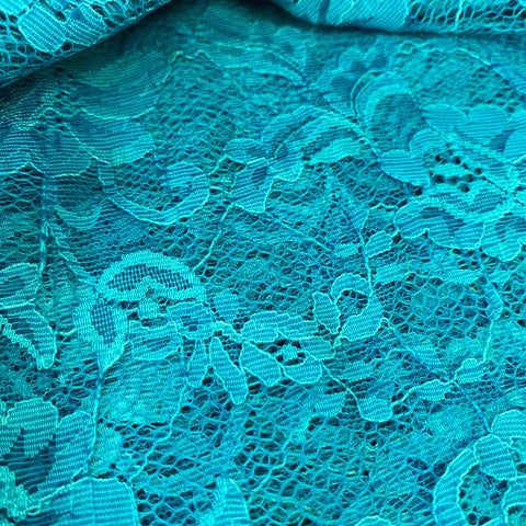 Remnant 310702  1m x 150cm Teal Lace