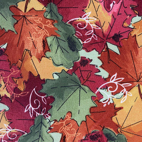 Remnant 280727  80cm x 112cm 100% Cotton - Craft Cotton Autumn Meadow