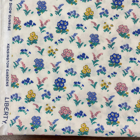 Remnant 30812  1m  Liberty 100% Cotton Poplin Chelsea Flower Show Sunrise Kensington Gardens