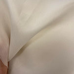 Remnant 30825  95cm x 140cm Ivory Textured Heavy Organza