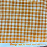 Remnant 40814  90cm  Maywood Studio Orange 100% Cotton Gingham Print