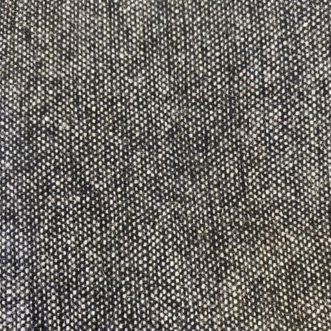 Remnant 150427  65cm appx x 150cm Black and white Wool Mix Speckled Coating