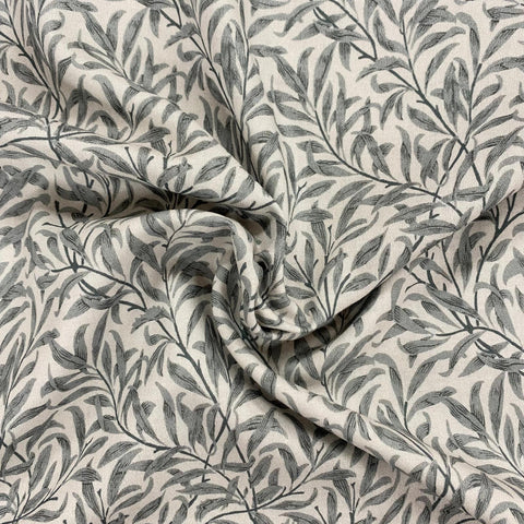 100%  Cotton  - William Morris Willow Bough in Silver £8.50 Per Metre - Sold by Half Metre