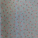 Remnant 110835  1.10m x 150m  Pretty Pink Floral on Denim Polycotton