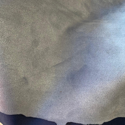 Remnant 120809  55cm x 150cm Denim Luxury Stretch Suedette