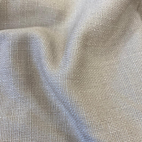 Remnant 160608  90cm Straw Coloured Polyester Linen Look Fabric 140cm wide