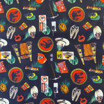 100% Craft Cotton - 2 DESIGNS JURASSIC PARK OPULENT JUNGLE DINOSAURIA AND FILM ICONS