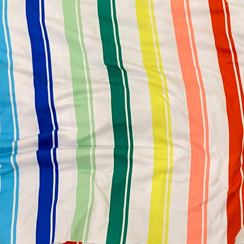 Remnant 280817  0.75m Rainbow Colours Super Soft Jersey - 150cm Wide