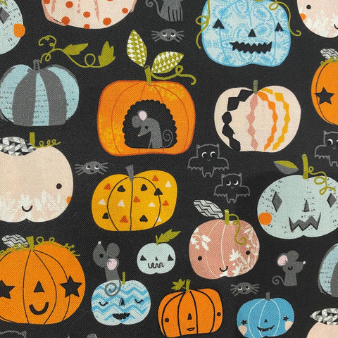 Remnant 180809  1.6m 100% Craft Cotton - Trick or Treat by Dashwood Studio
