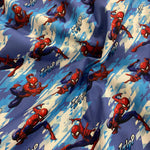 Remnant 220909   1.9m x 140cm wide 100% Cotton Spiderman Marvel Print